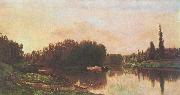Charles-Francois Daubigny Typical painting of Seine and Oise oil painting reproduction